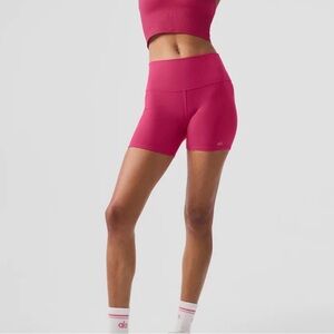 ALO Yoga Pink Bike Shorts